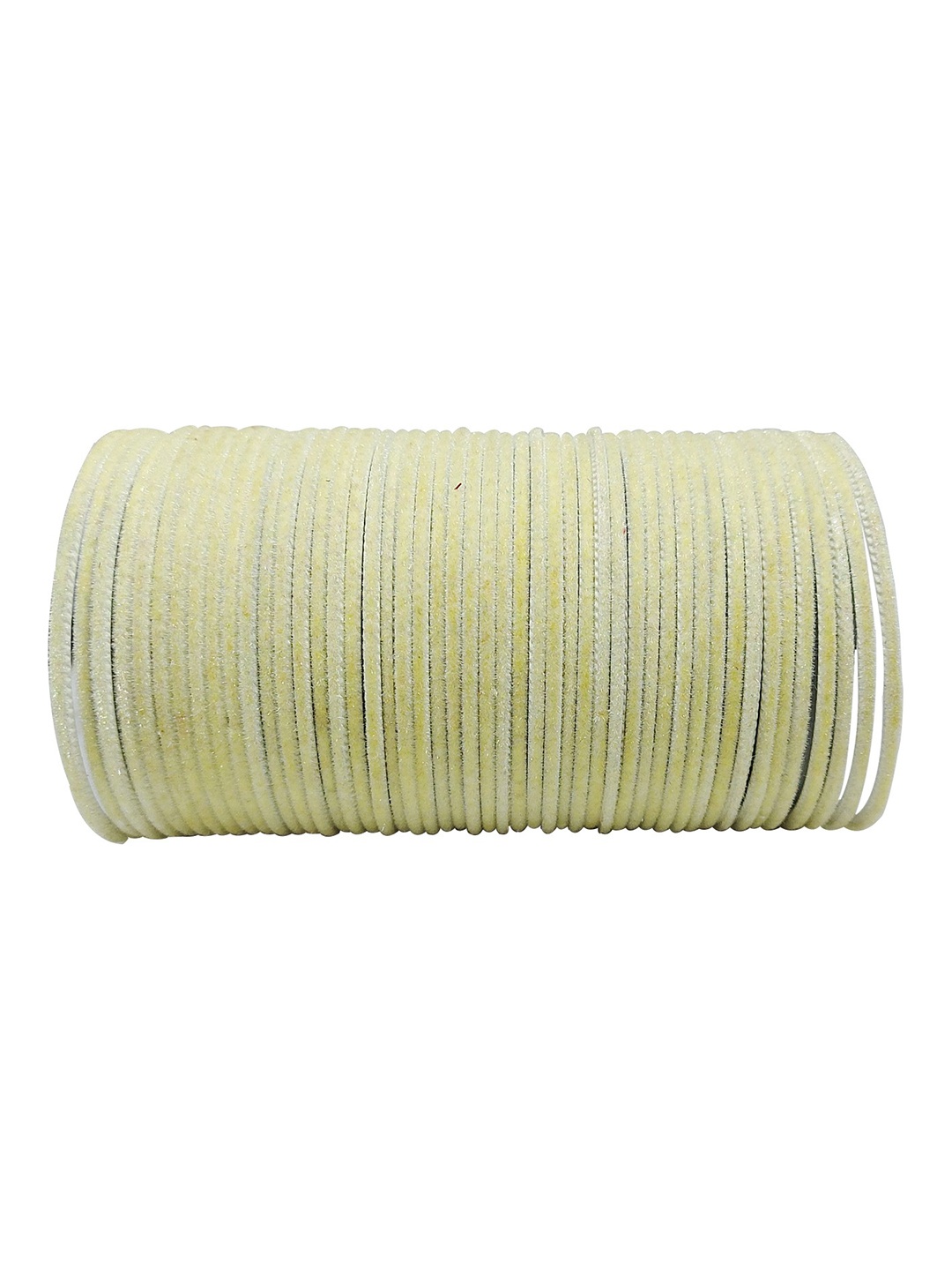 

CHRISHAN Set Of 48 Velvet Bangles, Beige