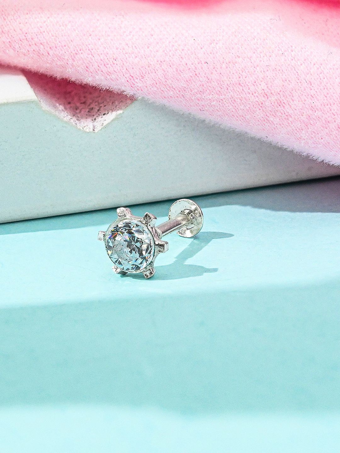 

TOUCH925 Cubic Zirconia Stud Nosepin, Silver