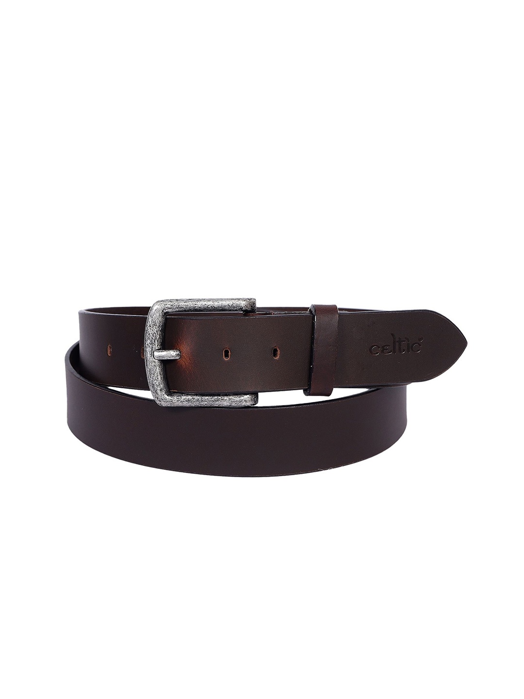 

Celtic Unisex Leather Belt, Brown