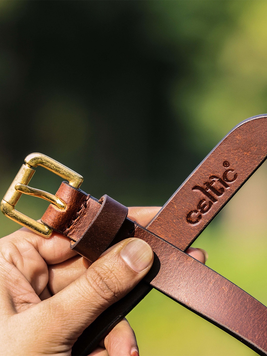 

Celtic Women Leather Formal Belt, Brown