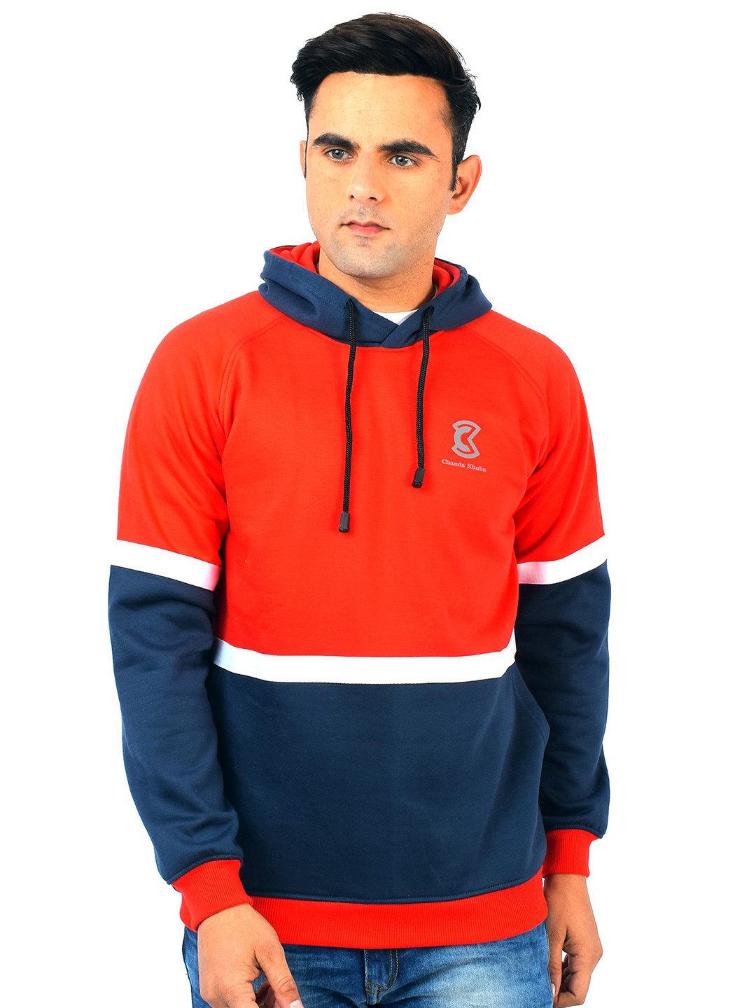 

Chanda Khuba Men Hooded Sweatshirt, Red