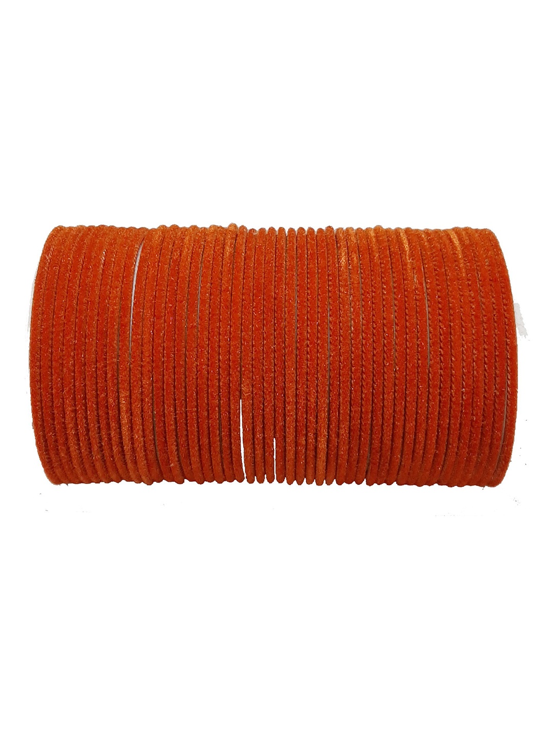 

CHRISHAN Set Of 48 Fabric Bangles, Orange