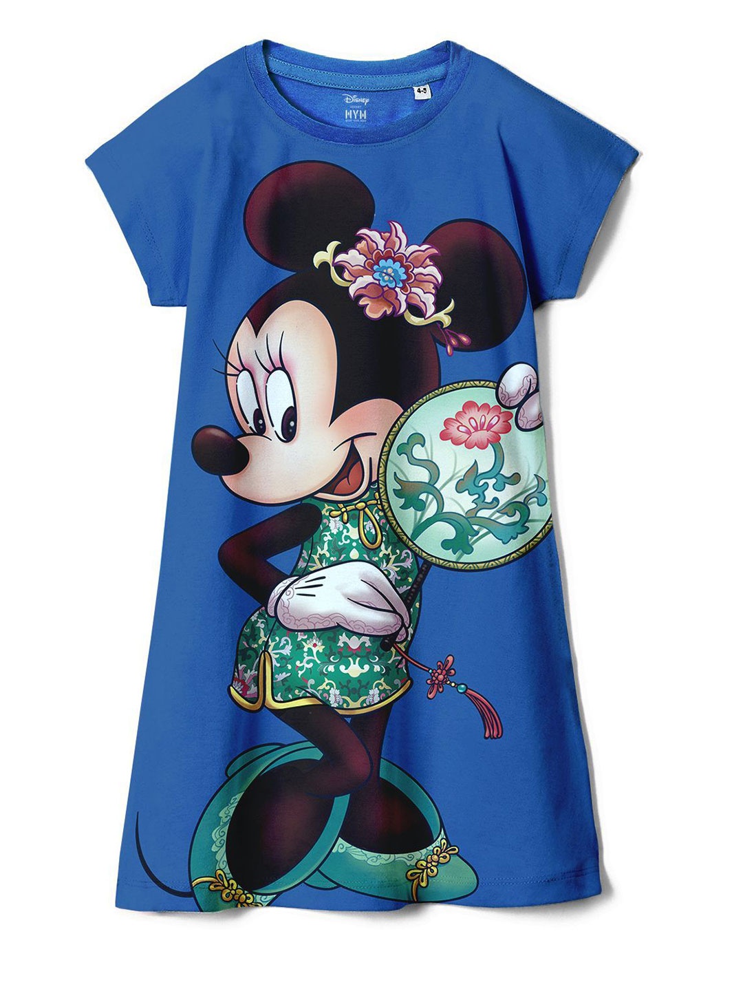 

Wear Your Mind Girls Minnie Character Printed A-Line Dress, Blue