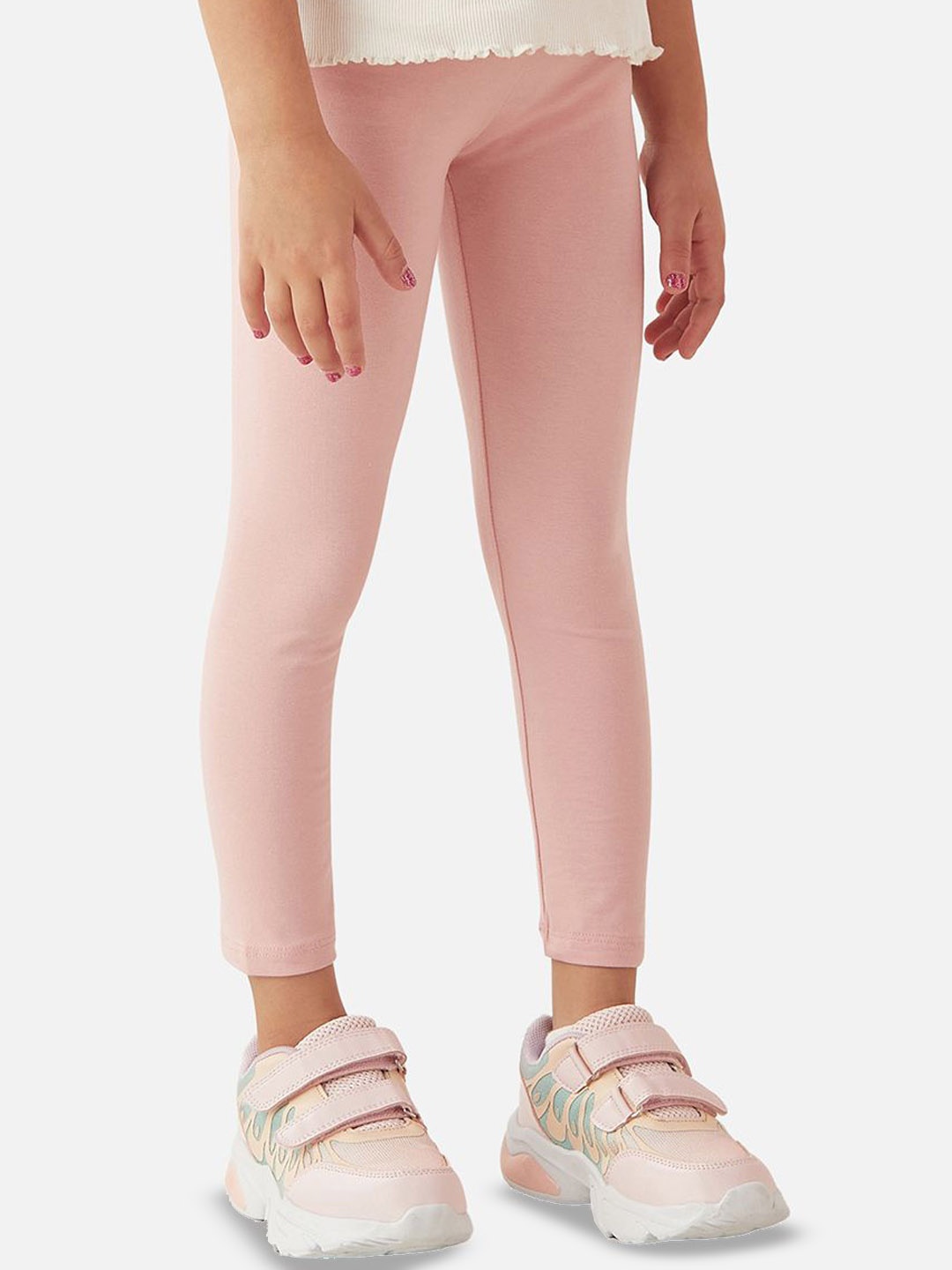 

Juniors by Babyshop Girls Cotton Ankle-Length Leggings, Pink