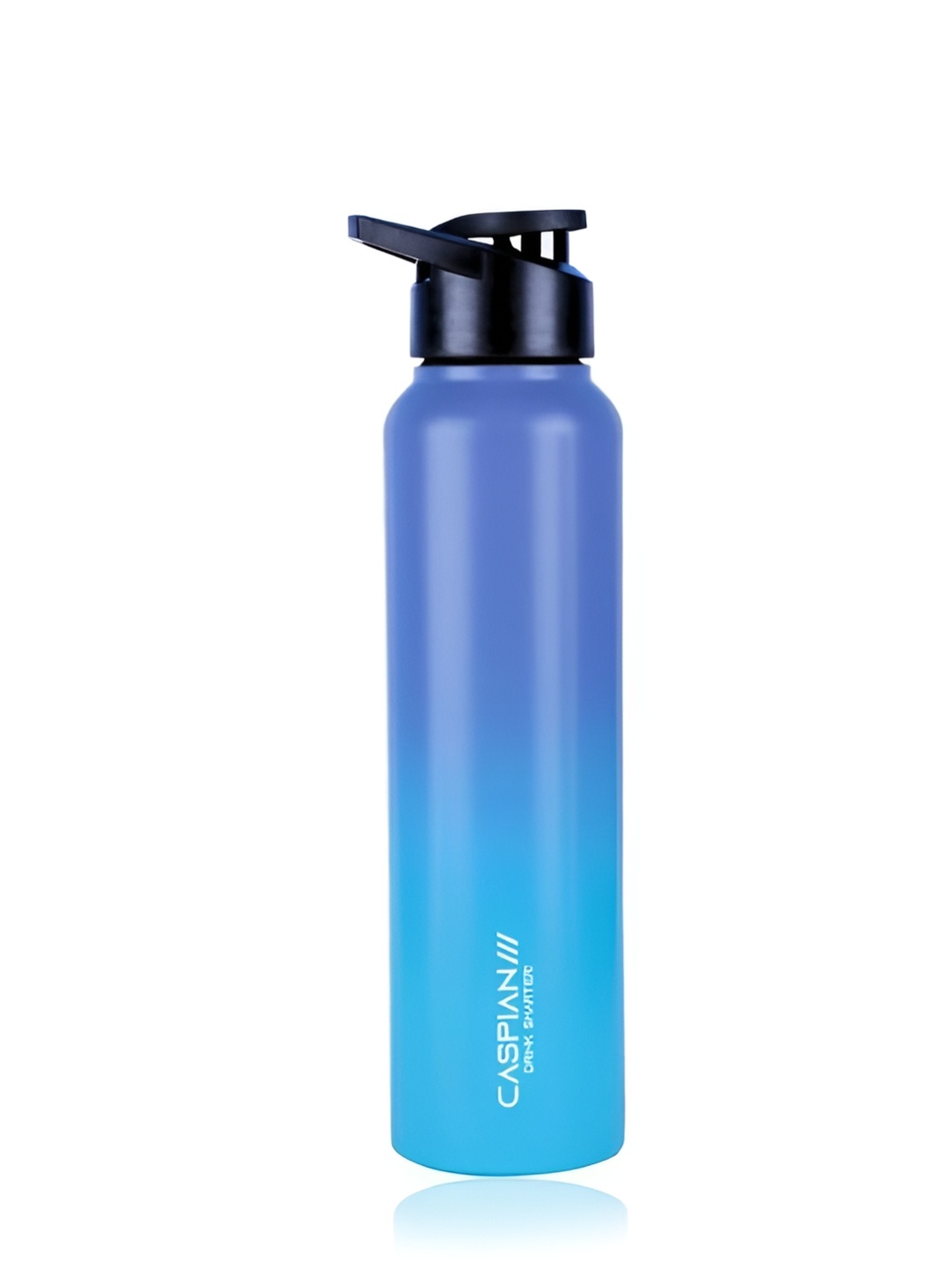 

Caspian Blue & Black Colourblocked Stainless Steel Single Wall Vacuum Water Bottle 1L