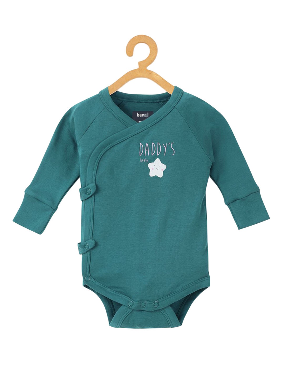 

BAESD Infants Kids - Unisex Printed Pure Cotton Bodysuit, Green