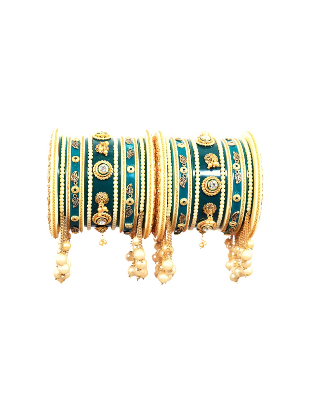 

Align Set Of 2 Gold-Plated Beaded Bangles