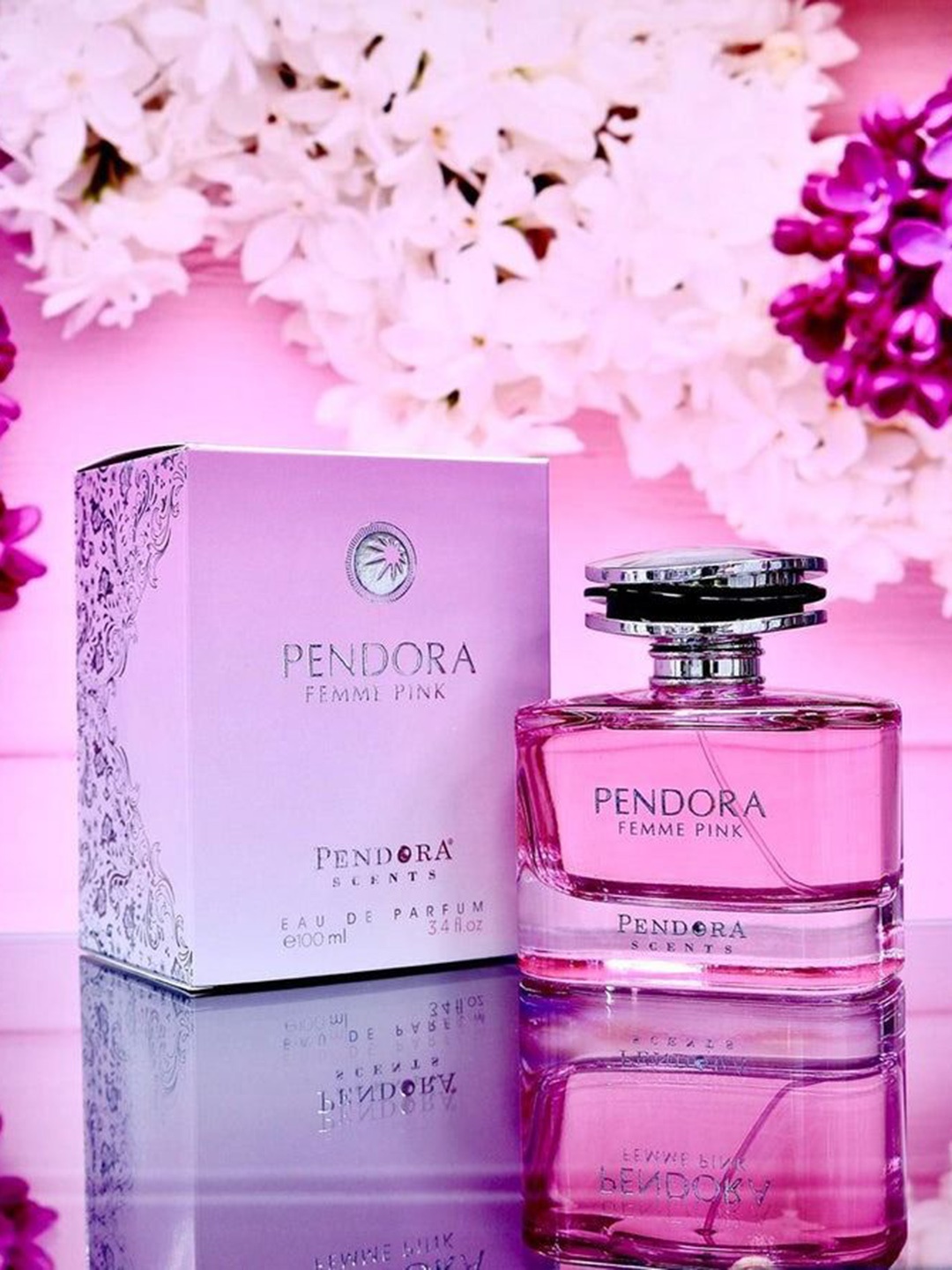 

Paris Corner Perfumes Pendora Scents Femme Pink Long Lasting Eau De Parfum- 100 ml, Transparent