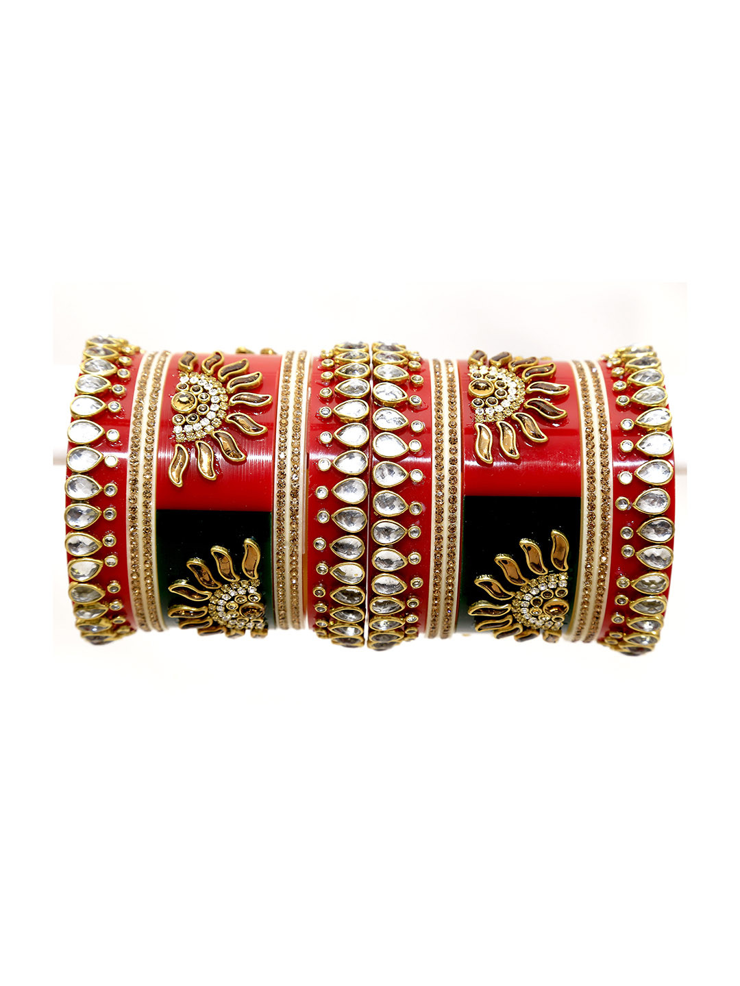 

Align Set Of 2 Gold-Plated AD Stone Studded Bangles
