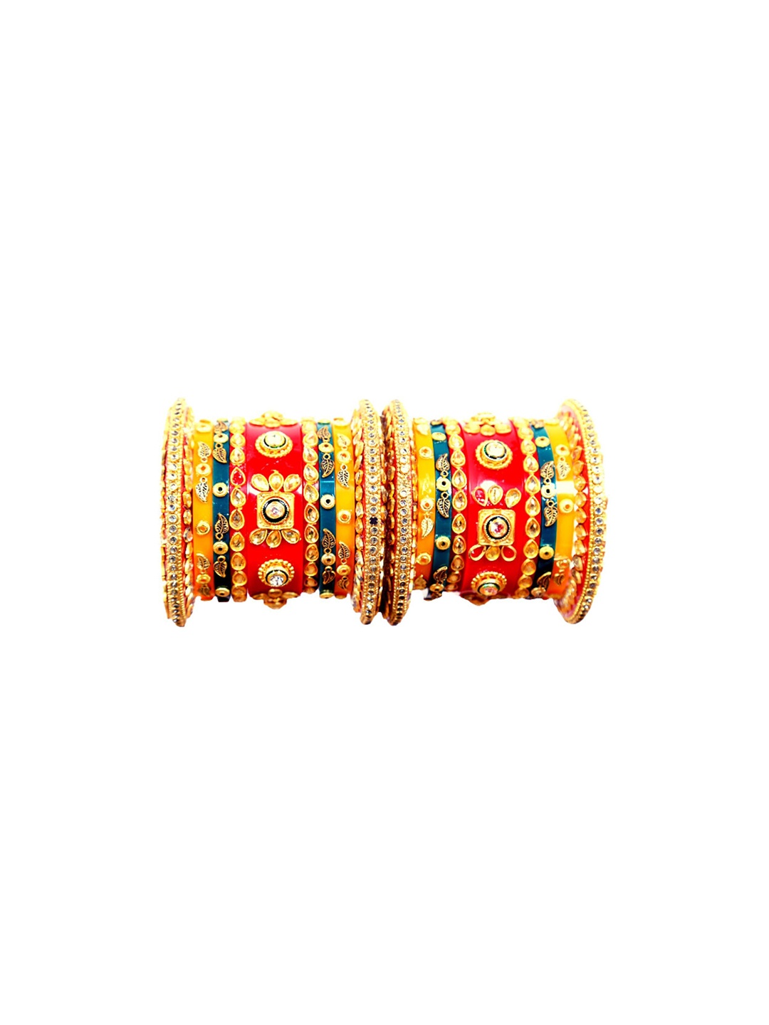 

Align Set Of 2 Gold-Plated Stone-Studded Chudas