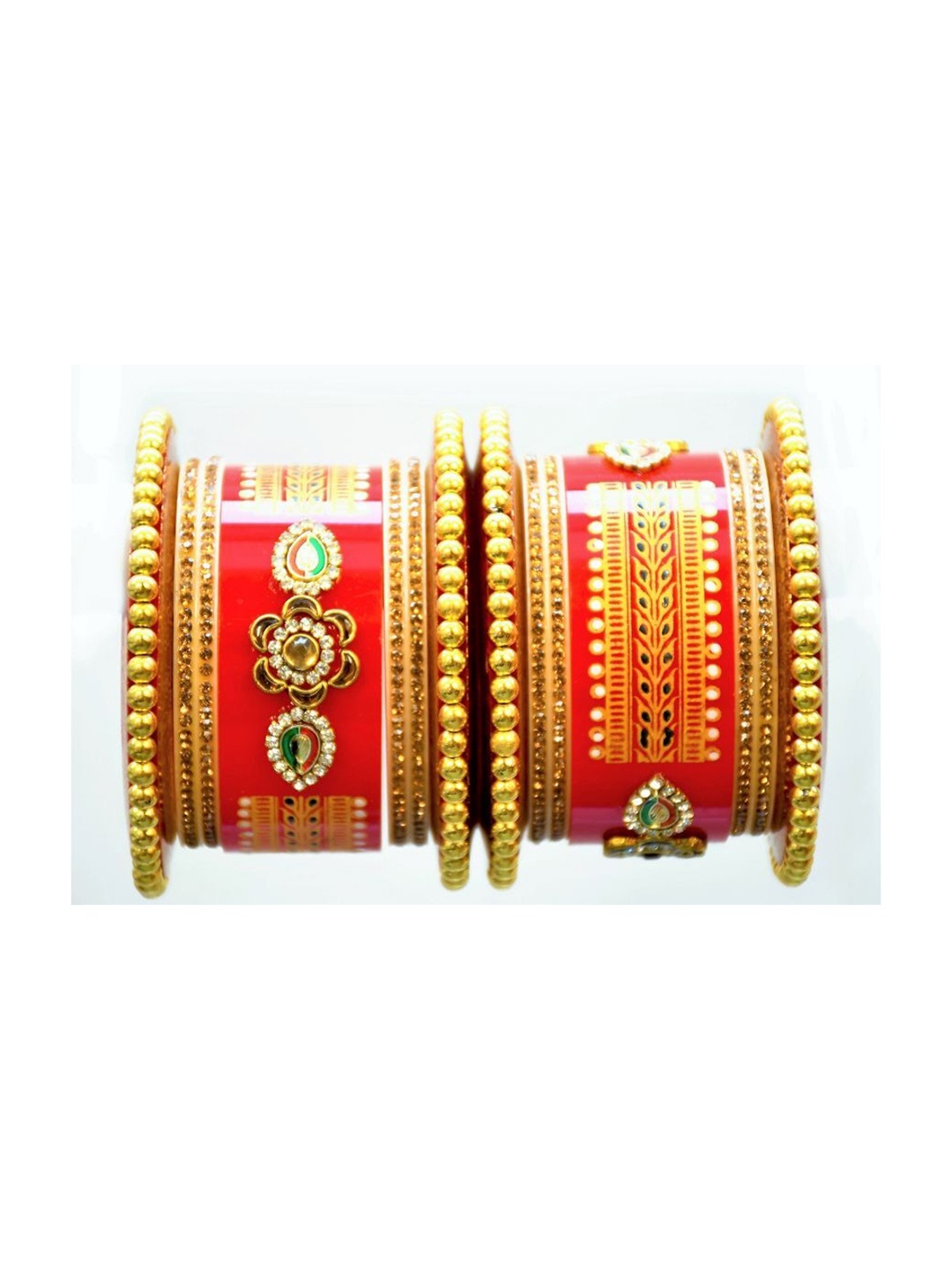 

Align Set Of 2 Gold-Plated AD-Studded Bangles