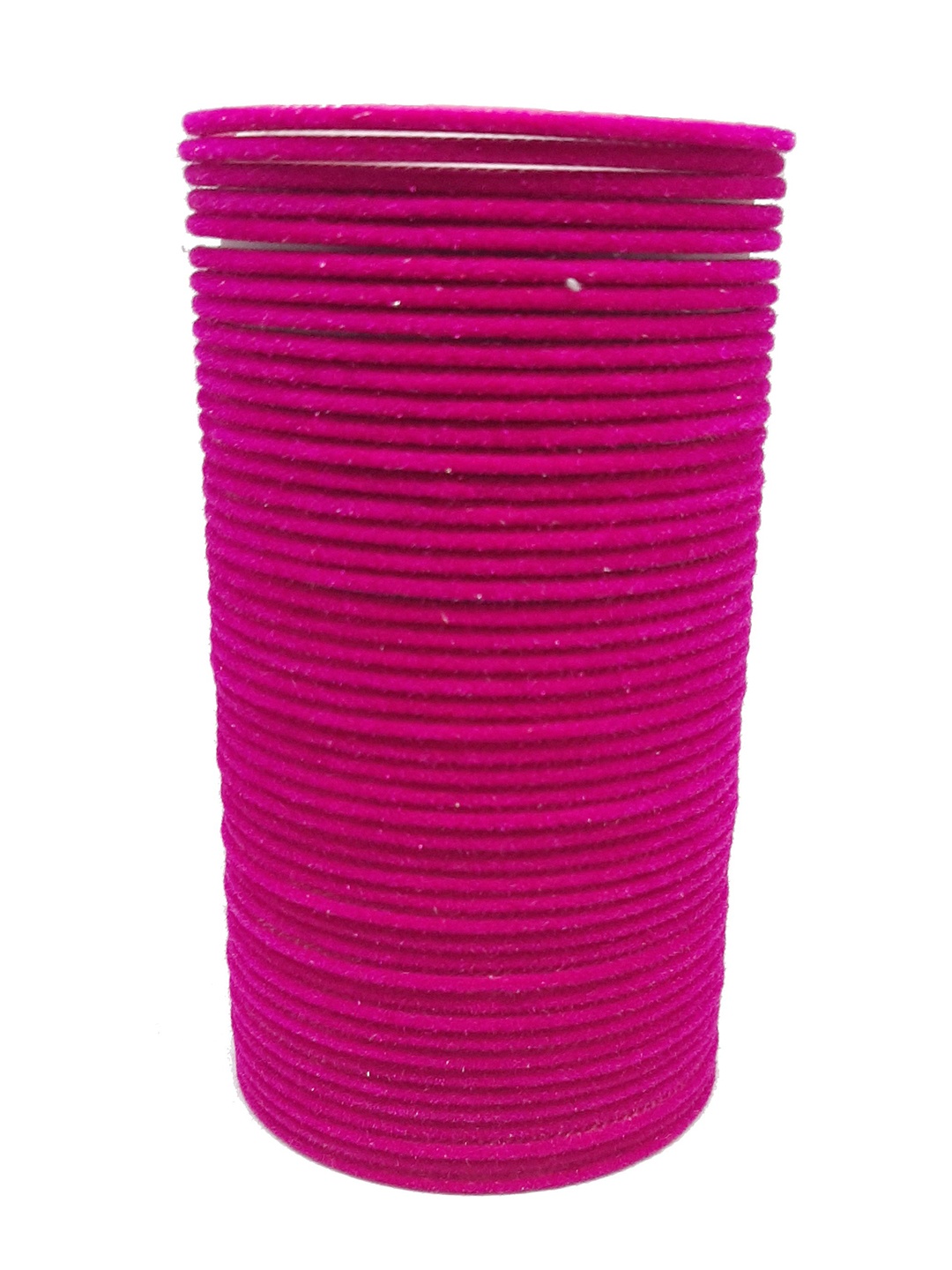 

CHRISHAN Set Of 48 Velvet Bangles, Magenta