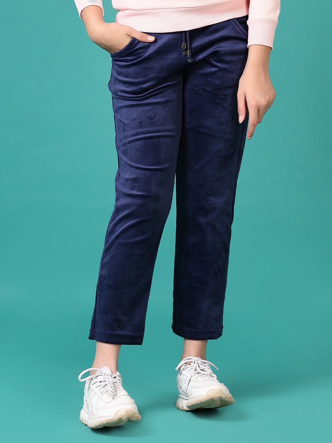 

V-Mart Girls Trousers, Navy blue