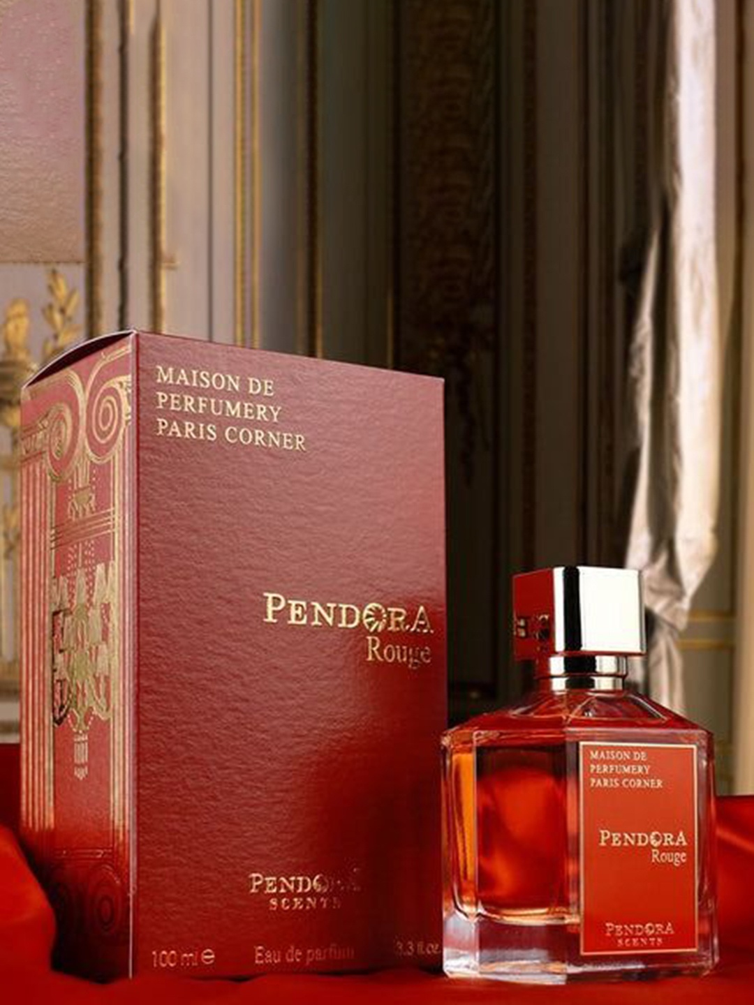 

Paris Corner Perfumes Pendora Scents Rouge Long Lasting Eau De Parfum- 100 ml, Transparent