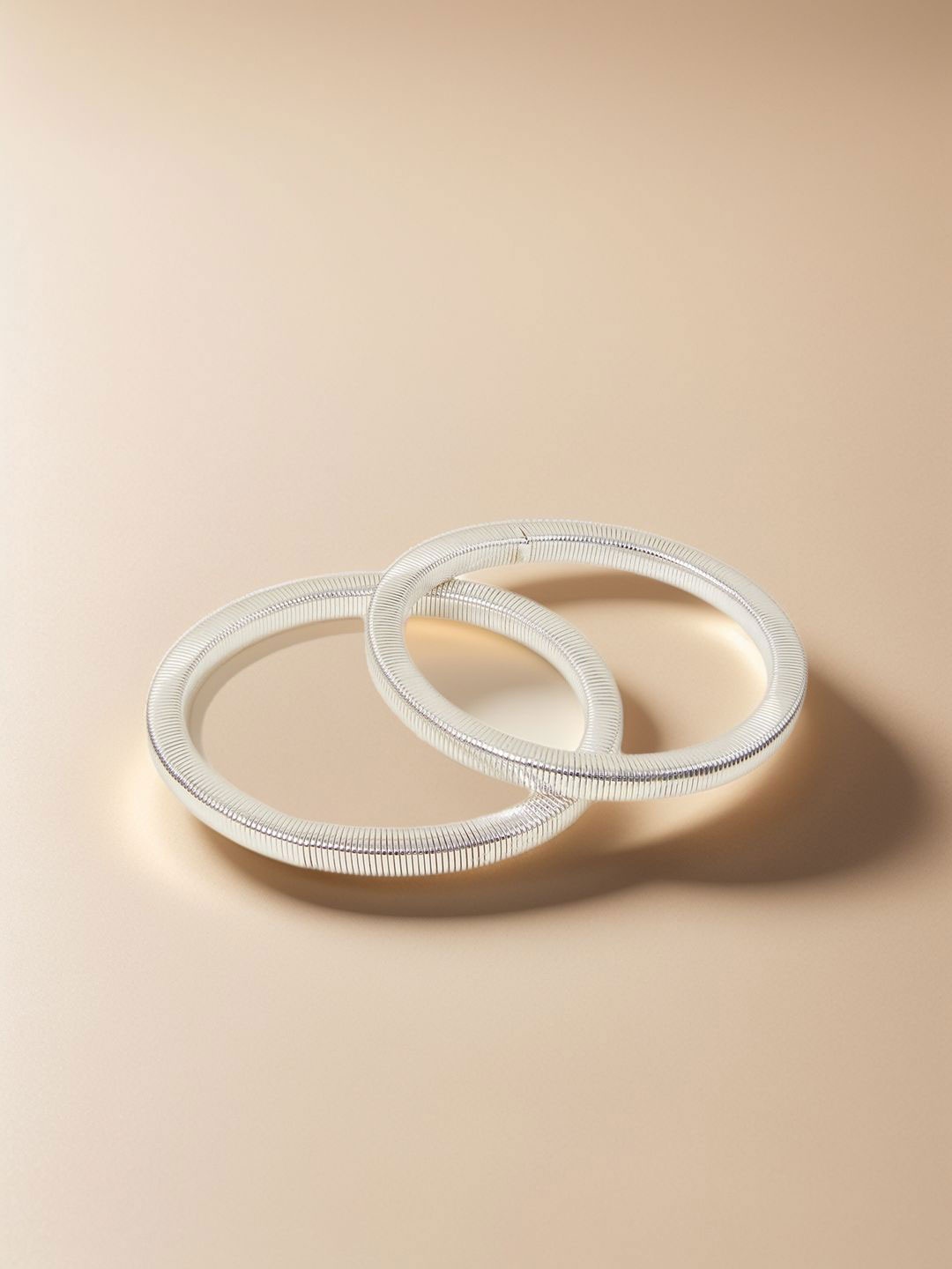 

Accessorize Women Set of 2 Elasticated Bracelet, Silver