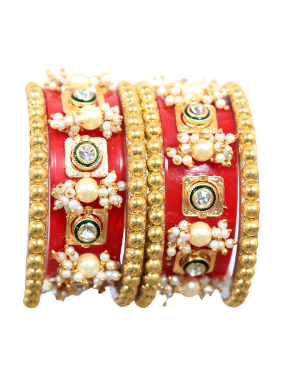 

Align Set Of 2 Gold-Plated Beaded Bangles