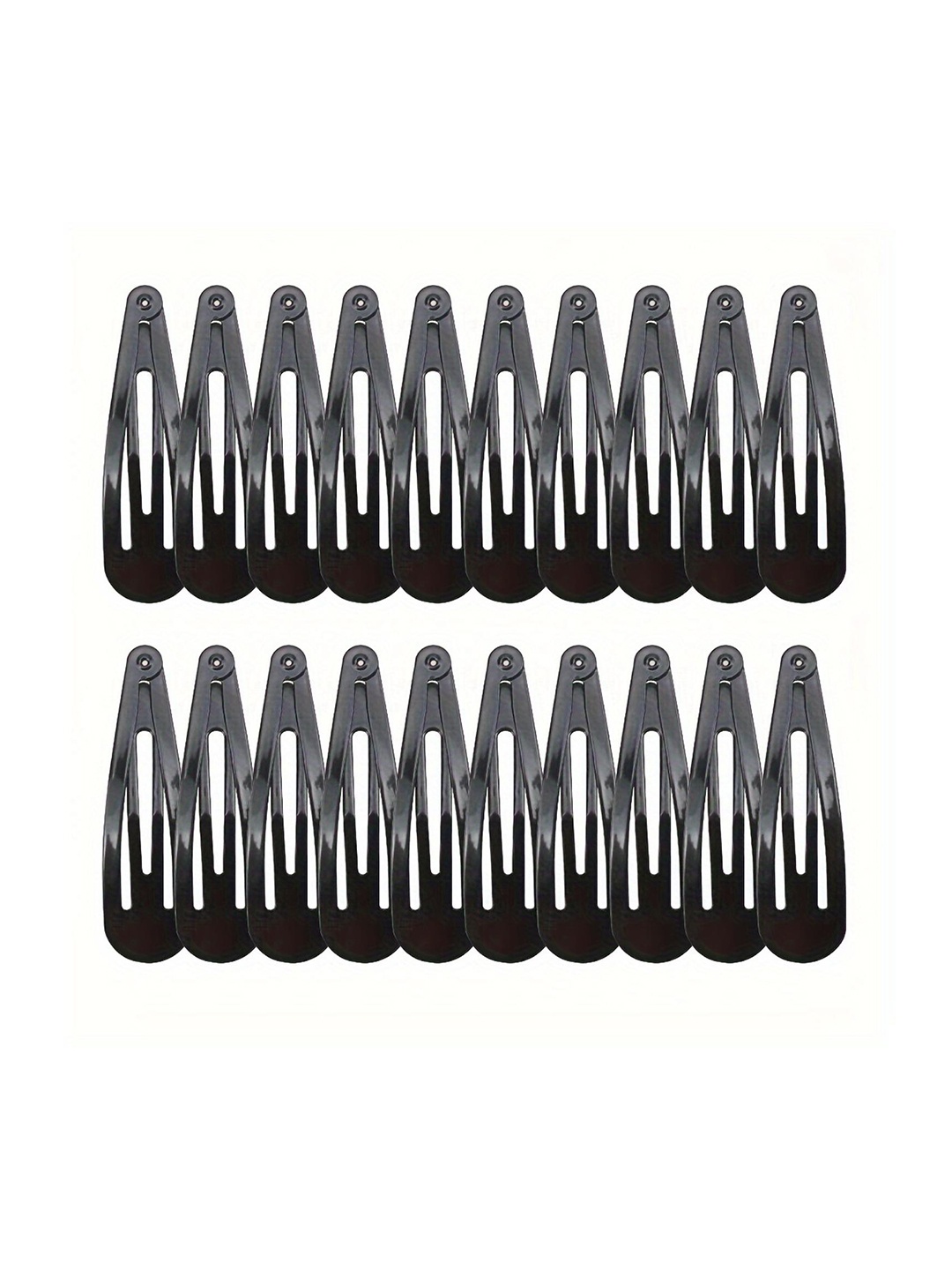 

CHRONEX 24-Pcs Snap Hair Clips, Black