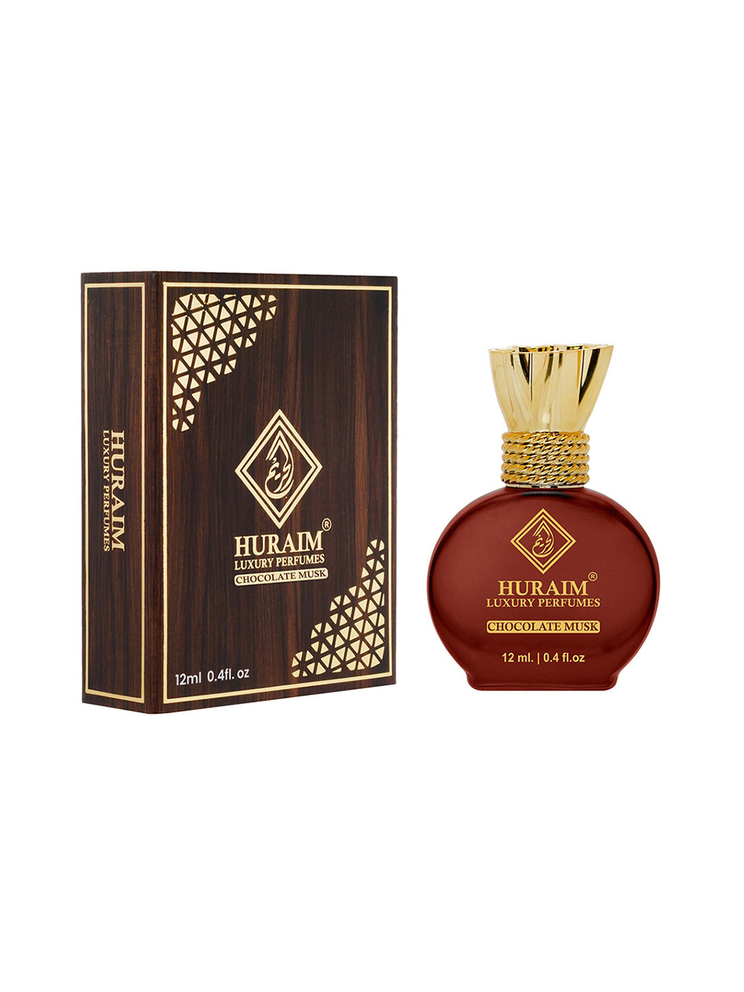 

HURAIM Woody Vanilla Long Lasting Attar - 12 ml, Brown
