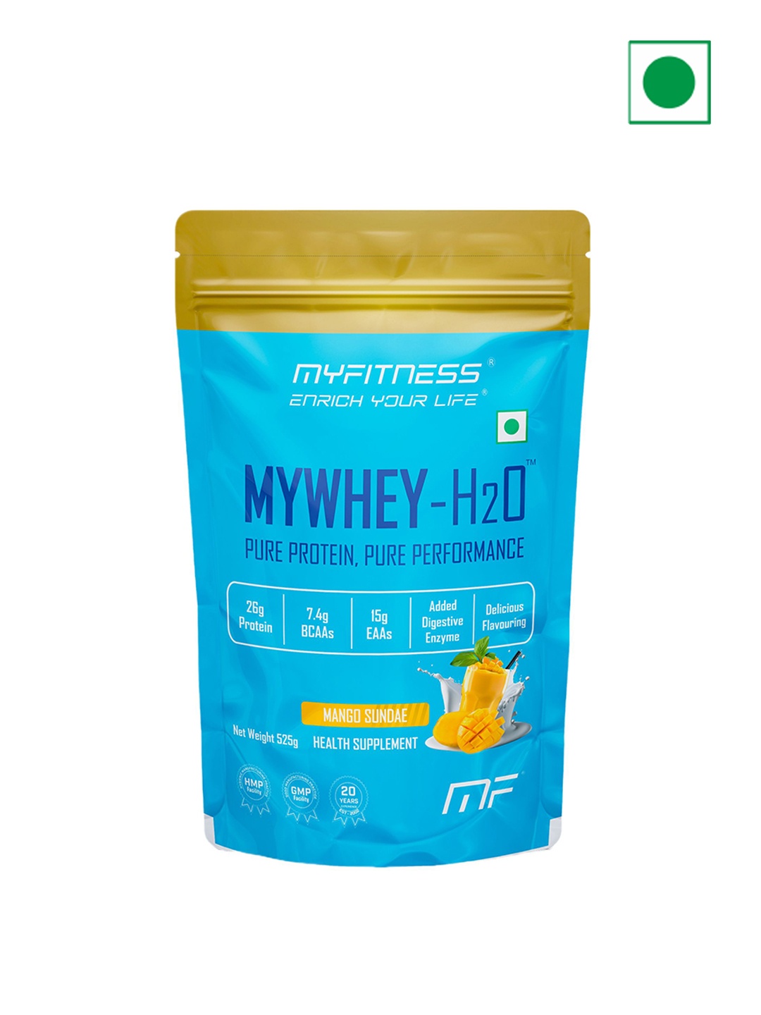

Myfitness My Whey H2O Pure Protein - 525 g - Mango Flavor, Blue