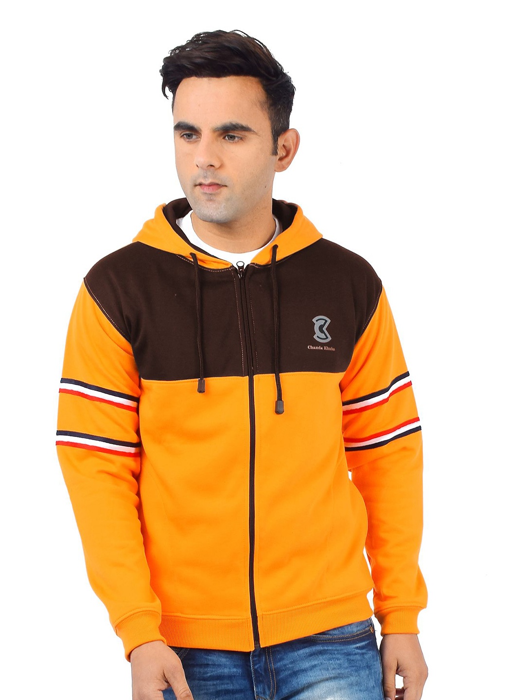 

Chanda Khuba Men Hooded Sweatshirt, Brown