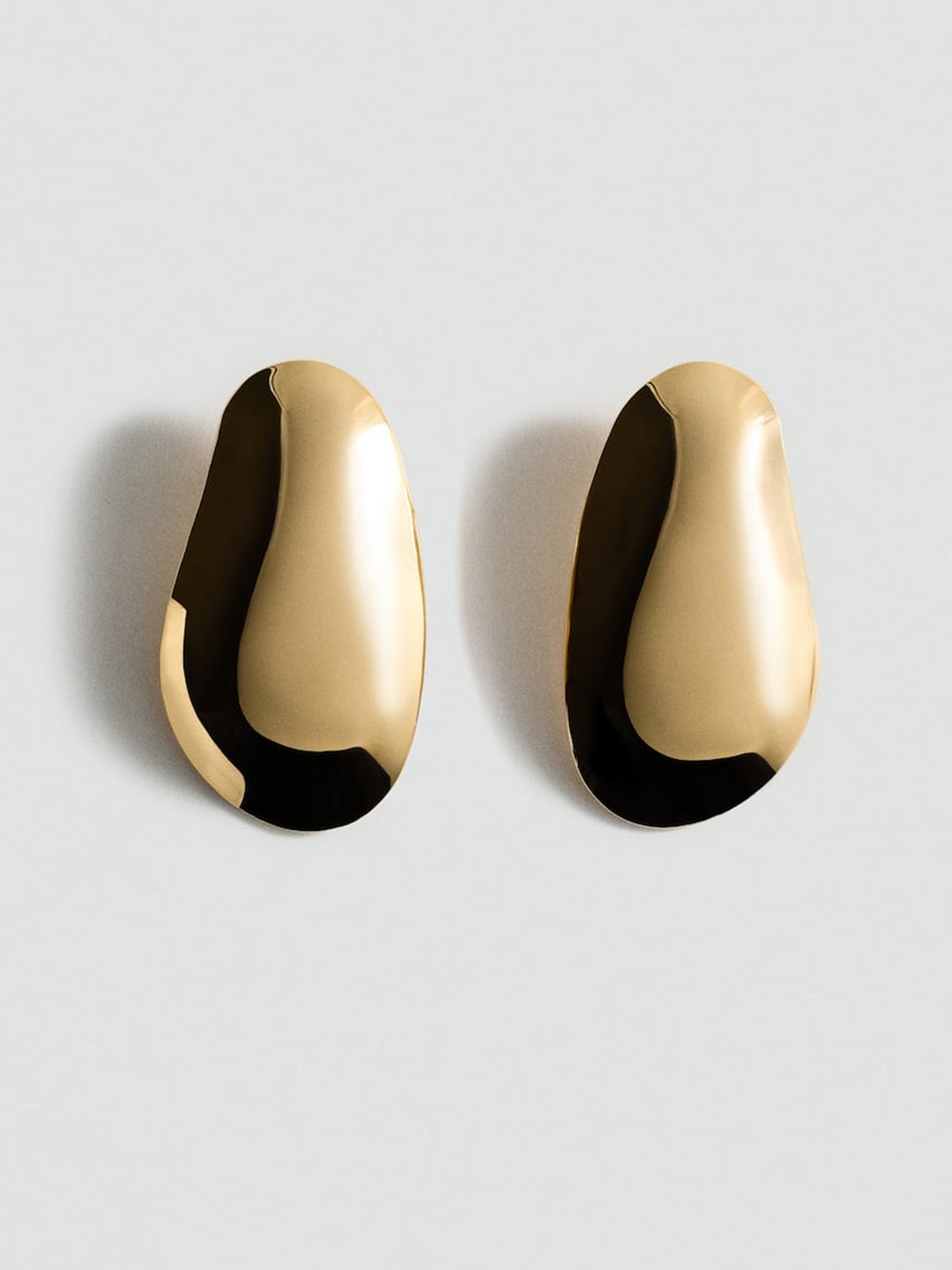 

MANGO Contemporary Drop Earrings, Gold