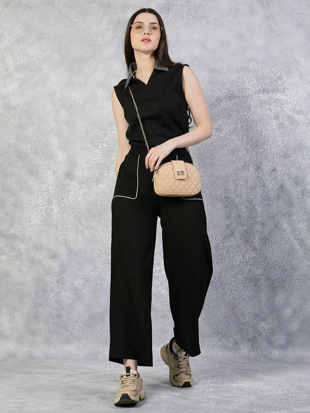 

THE BLACK LOVER Women Pure Cotton Shirt Style Top