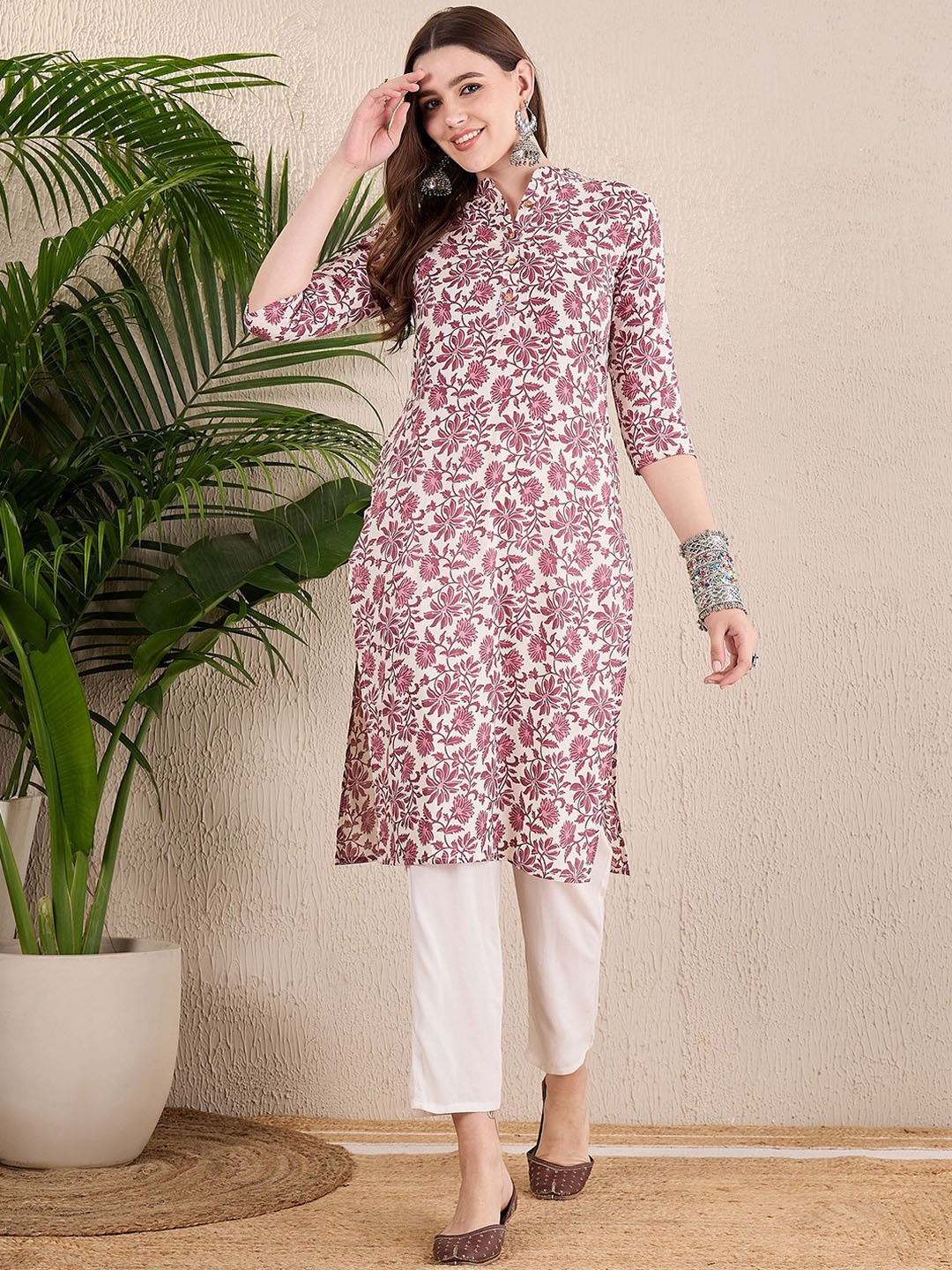 

Anouk Women Floral Printed Kurta, Multi