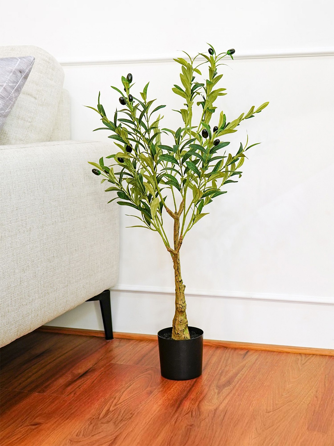 

Ekhasa Artificial Olive Plant With Pot, Green