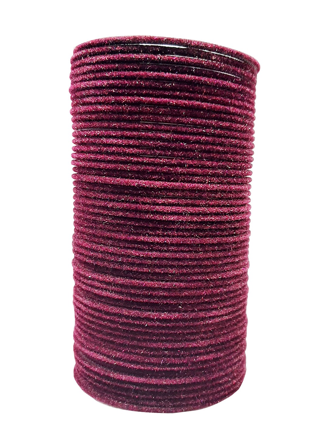 

CHRISHAN Set Of 48 Fabric Bangles, Maroon