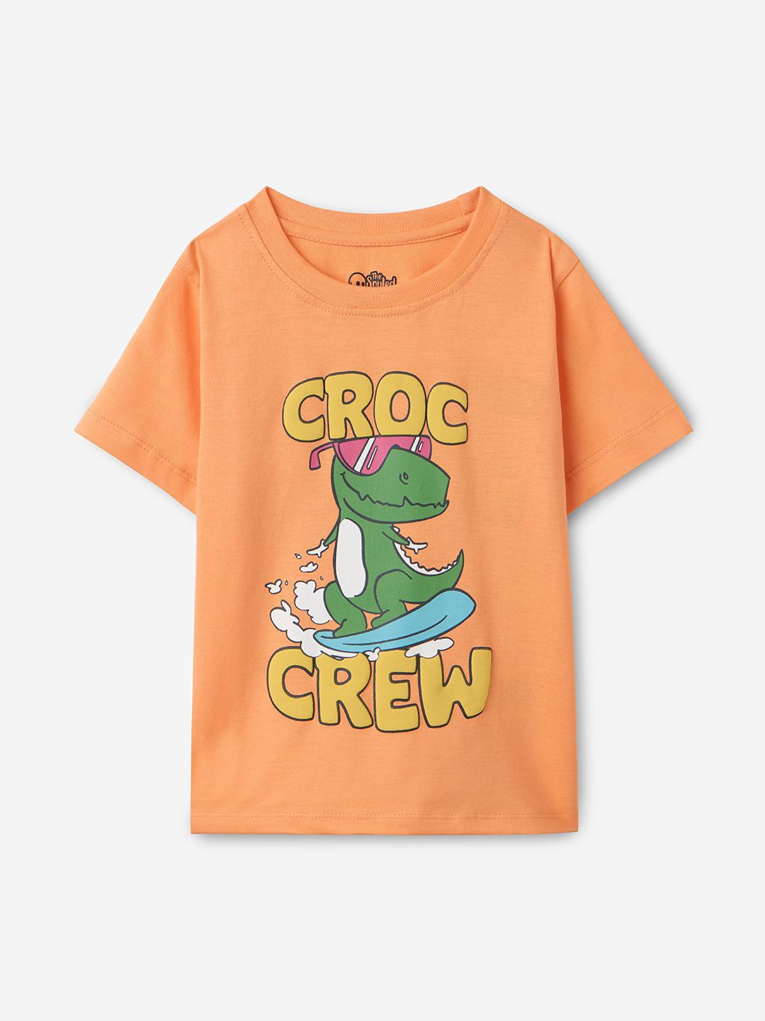 

The Souled Store Boys Graphic Printed Round Neck Cotton T-shirt, Orange