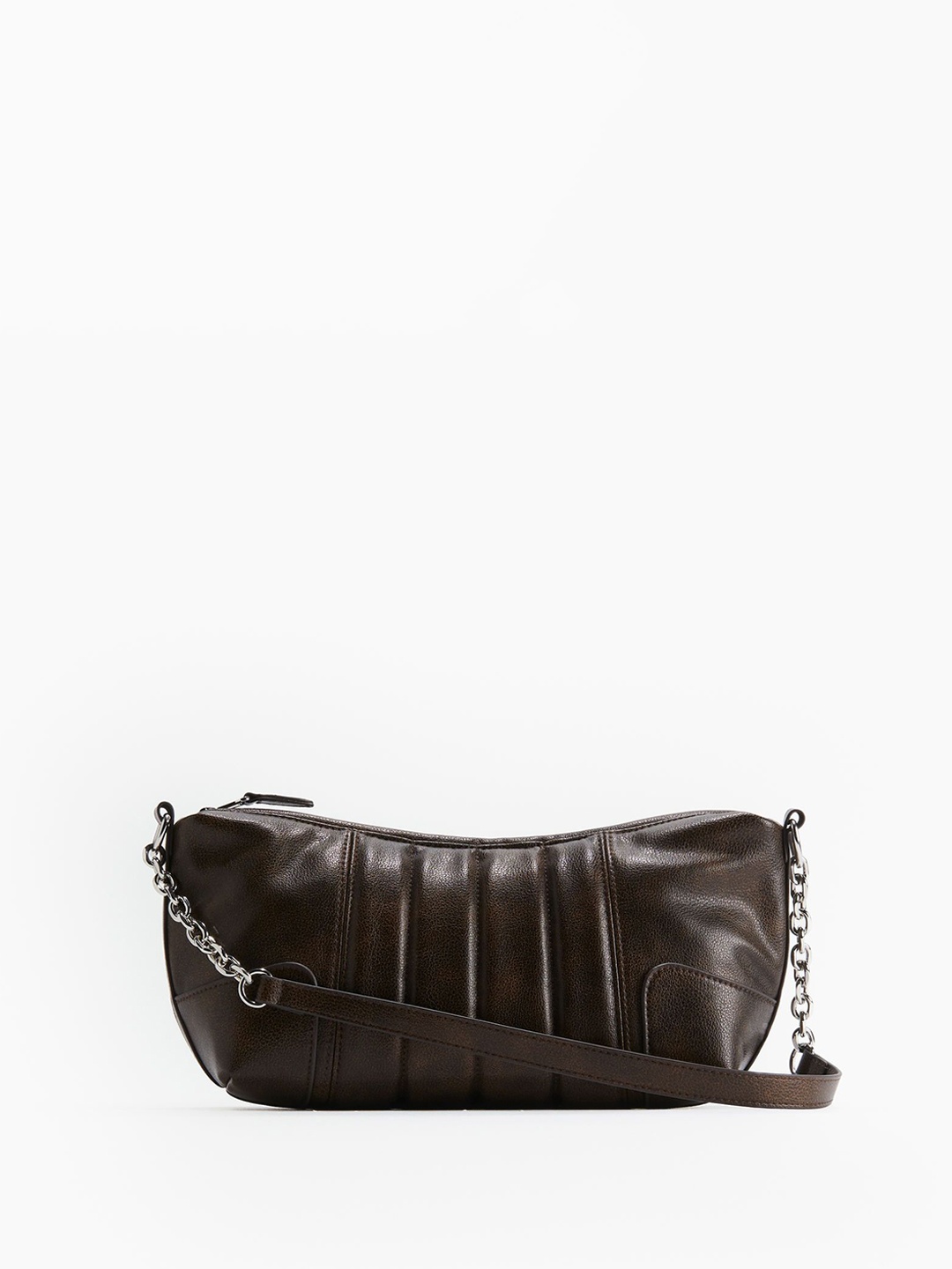 

H&M Rectangular Shoulder Bag, Brown