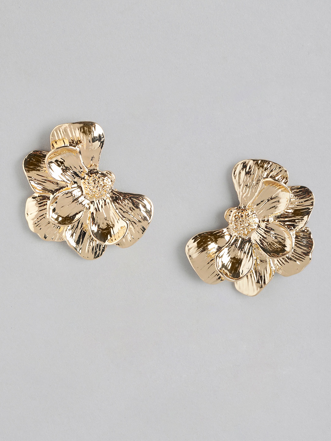 

Forever New Gold Plated Floral Studs Earrings