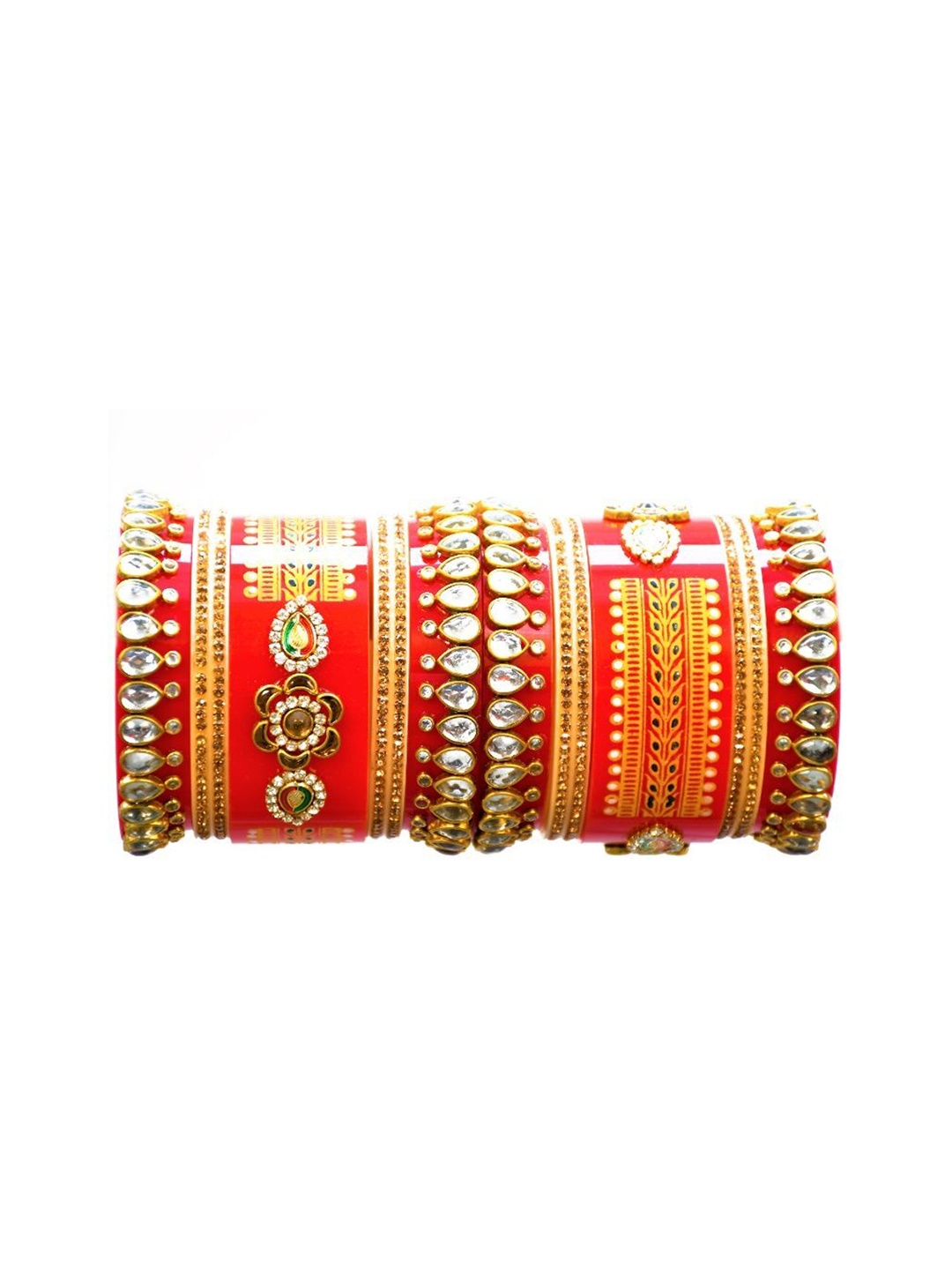 

Align Set Of 2 Gold-Plated AD-Studded Bangles