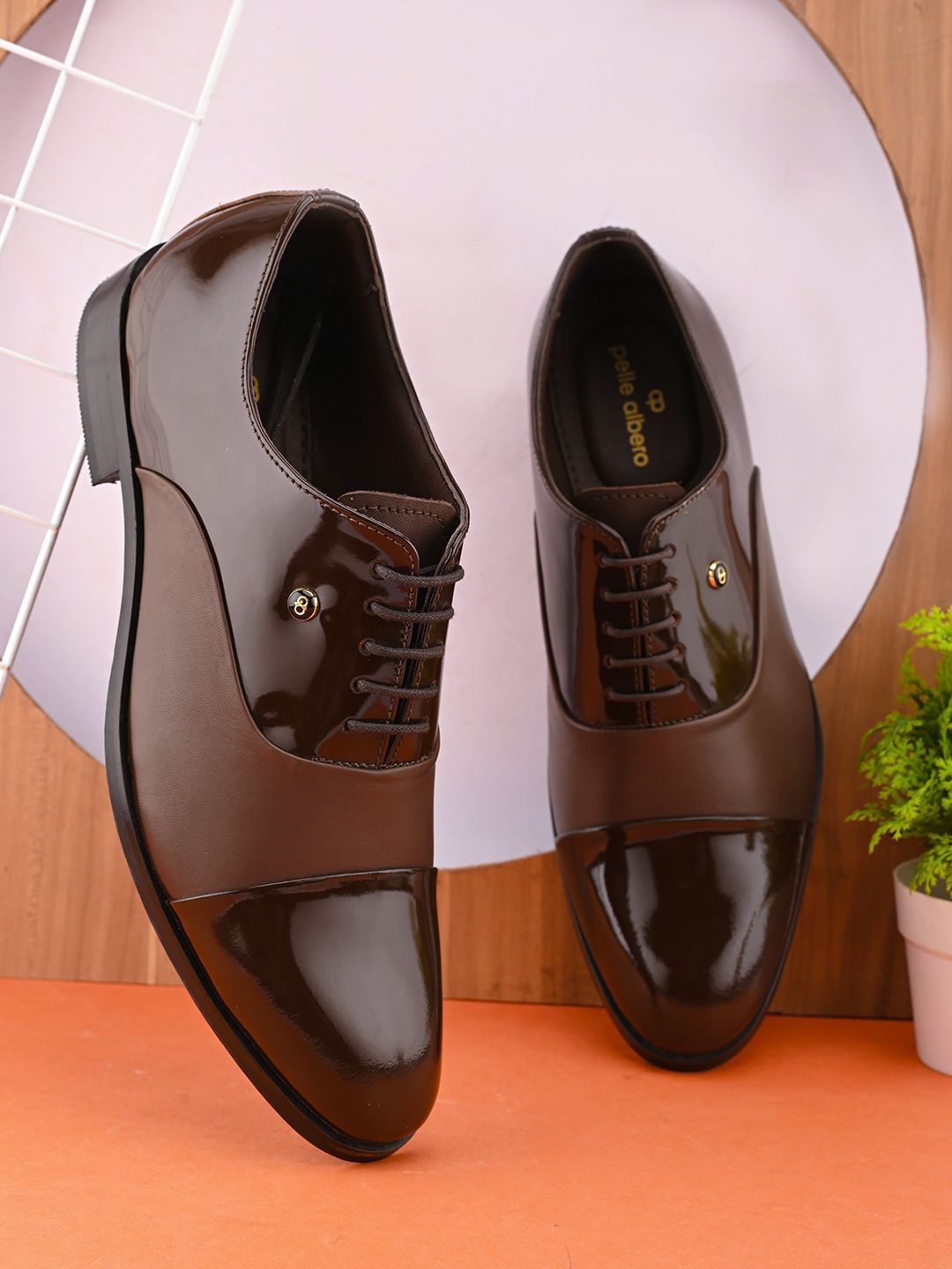 

pelle albero Men Formal Oxfords, Brown