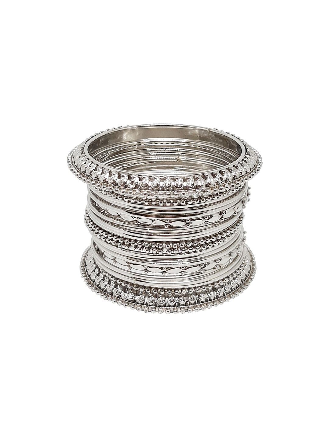 

CHRISHAN Set Of 20 Silver-Plated Bangles