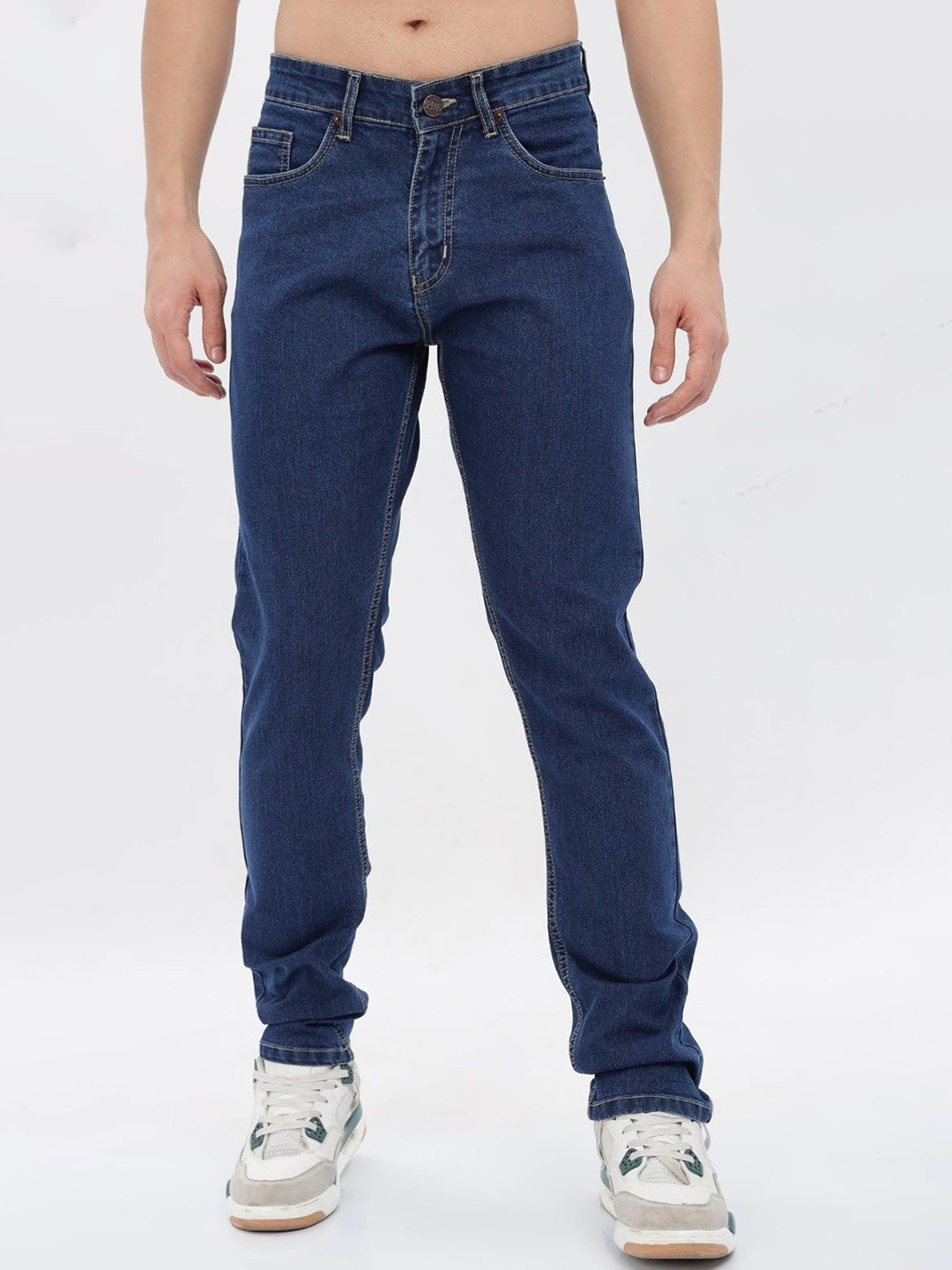 

TBS- THE BARGAIN STREET Men Clean Look Mid-Rise Regular Fit Stretchable Jeans, Blue