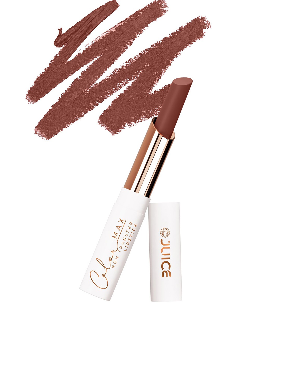 

JUICE Color Max Non-Transfer Matte Lipstick - 2.3 g - Cocoa Kiss- M02, Brown