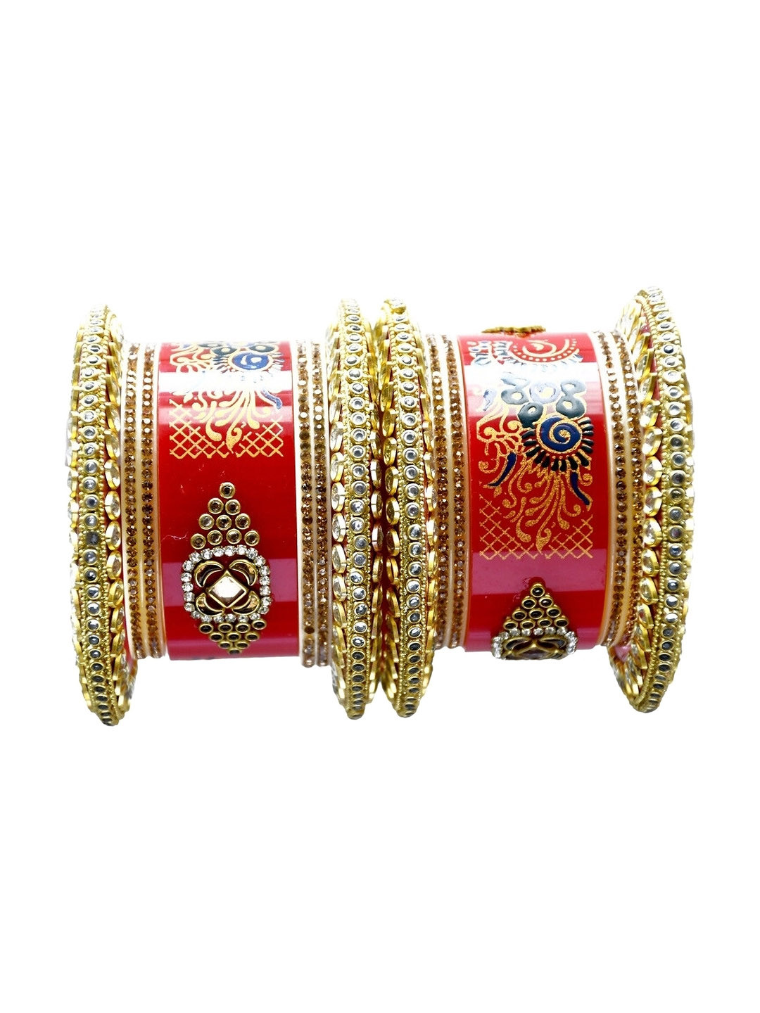 

Align Set Of 2 Gold-Plated AD-Studded Bangles