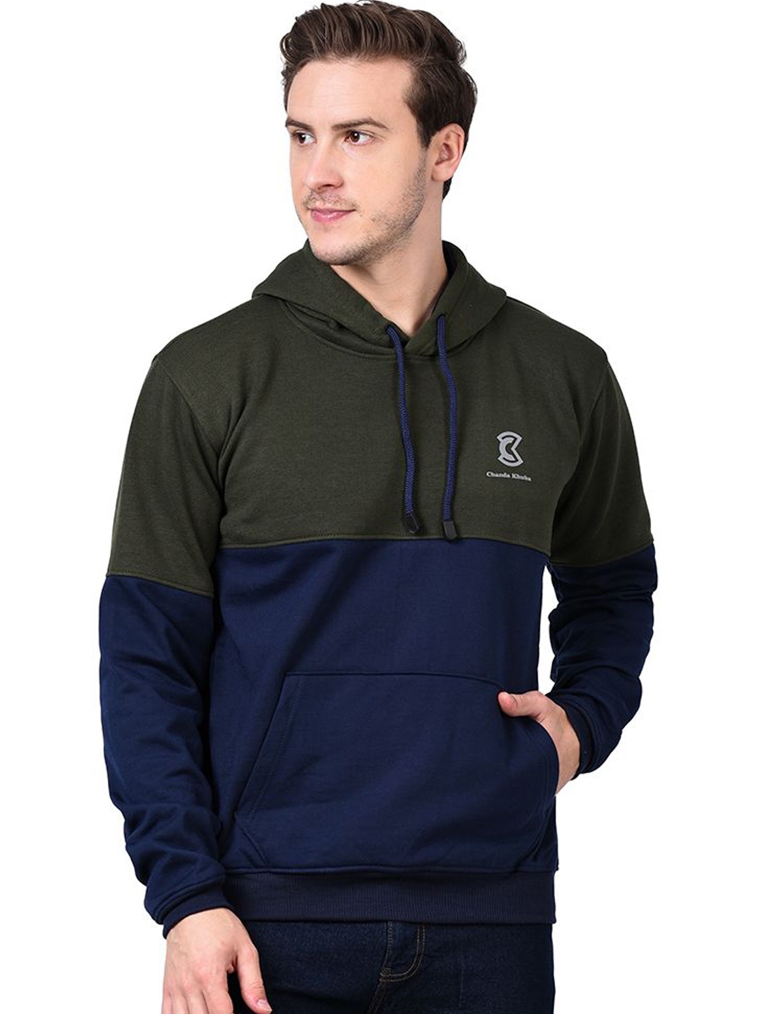 

Chanda Khuba Men Hooded Sweatshirt, Green