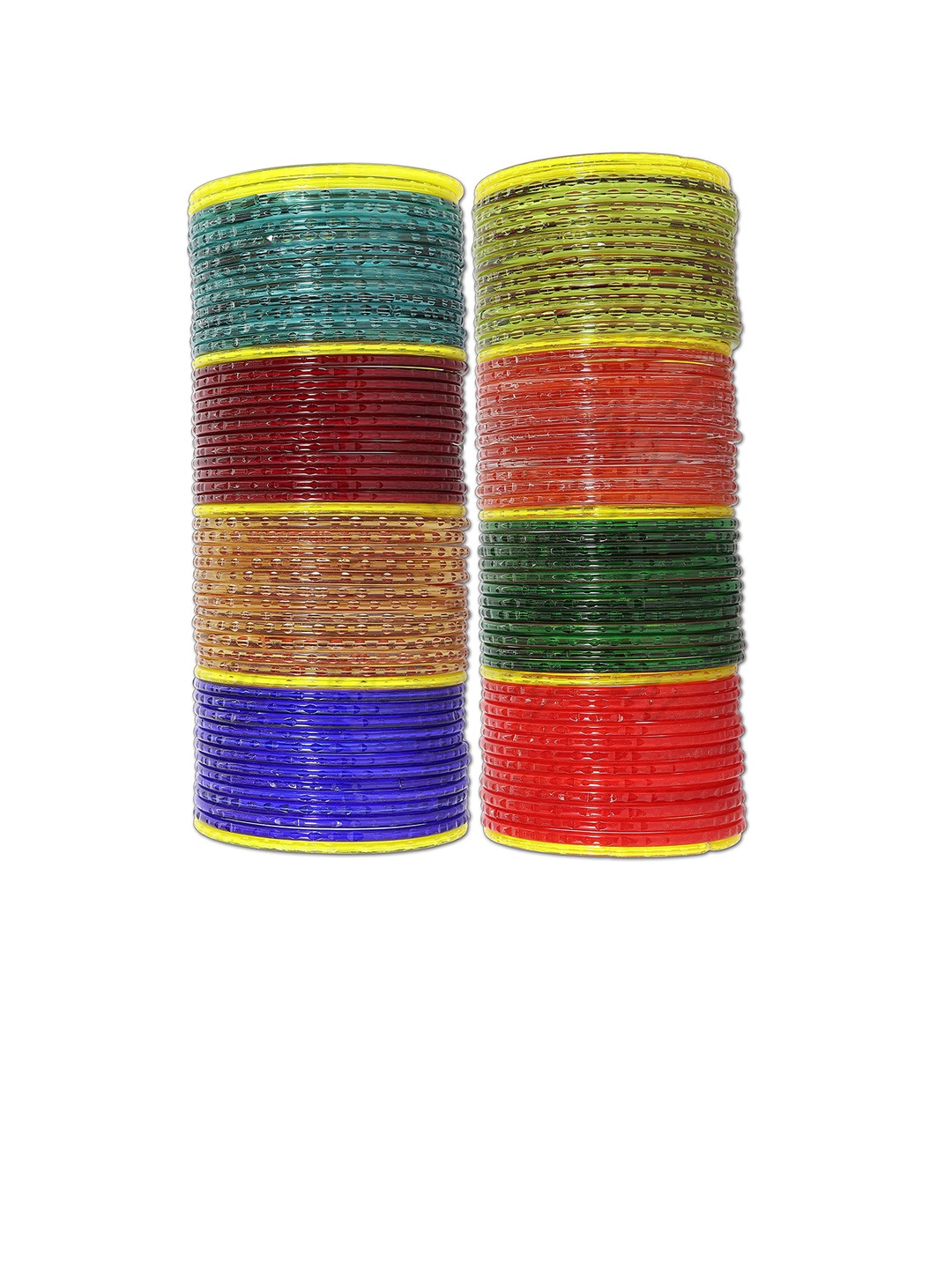 

ZULKA Set of 96 Glass Bangles, Multi