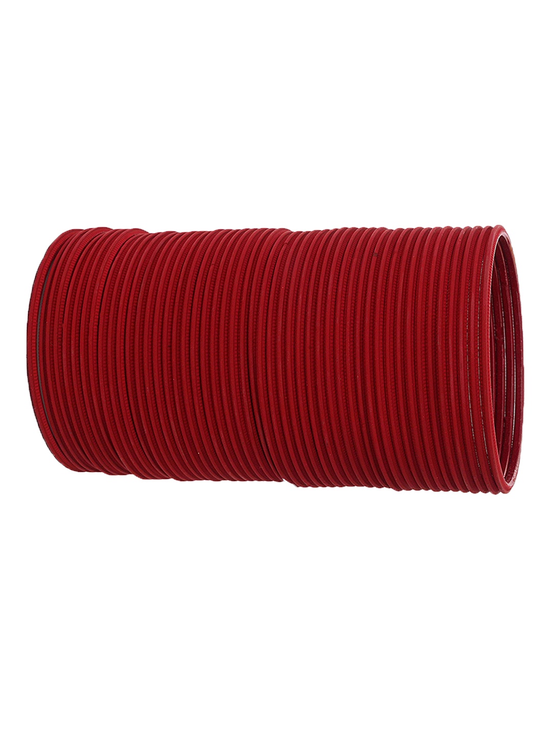 

ZULKA Set of 48 Matte Finish Metal Bangles, Maroon