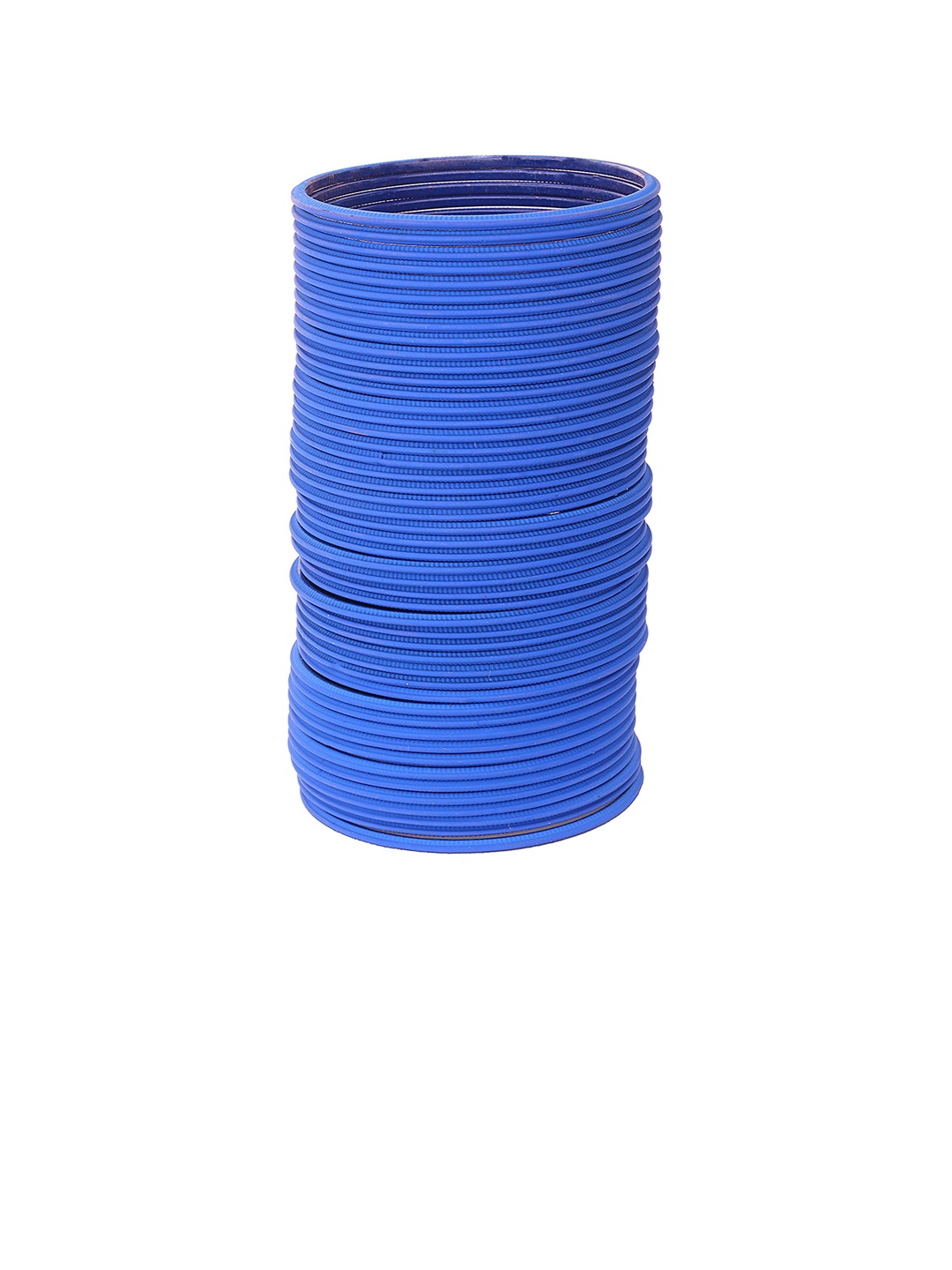 

ZULKA Set of 48 Simple Matte Finish Plain Metal Bangles, Navy blue