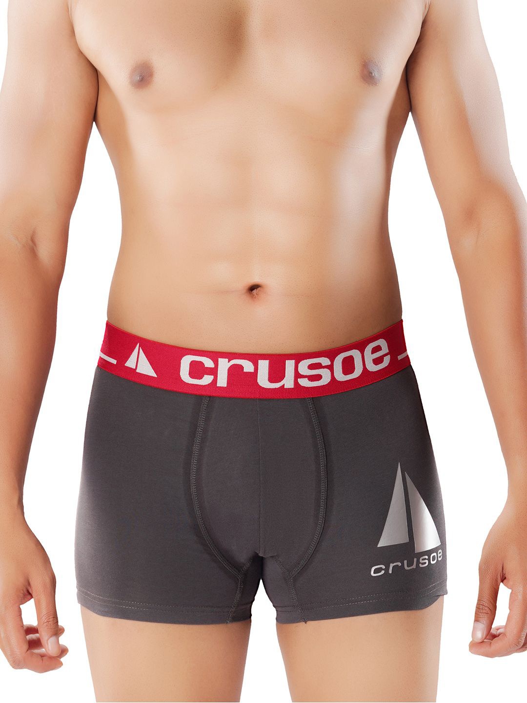 

Crusoe Zulu Men Antimicrobial Super Combed Pure Cotton Trunk-CRU-1013-215, Charcoal