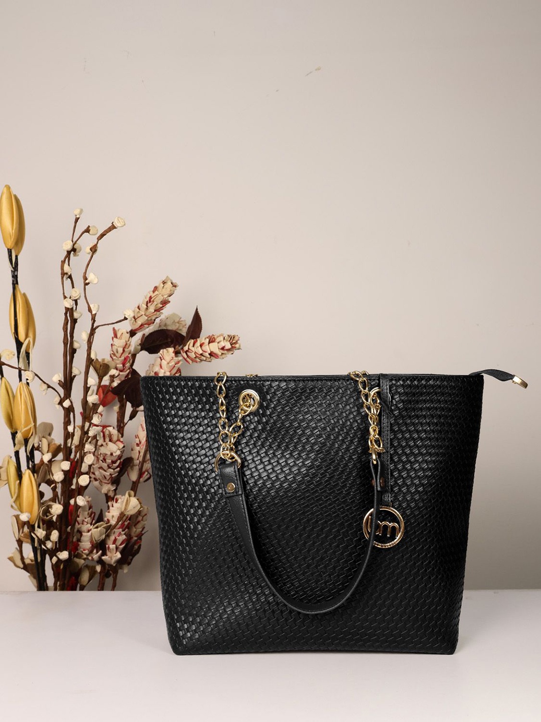 

Bagsy Malone PU Structured Tote Bag, Black