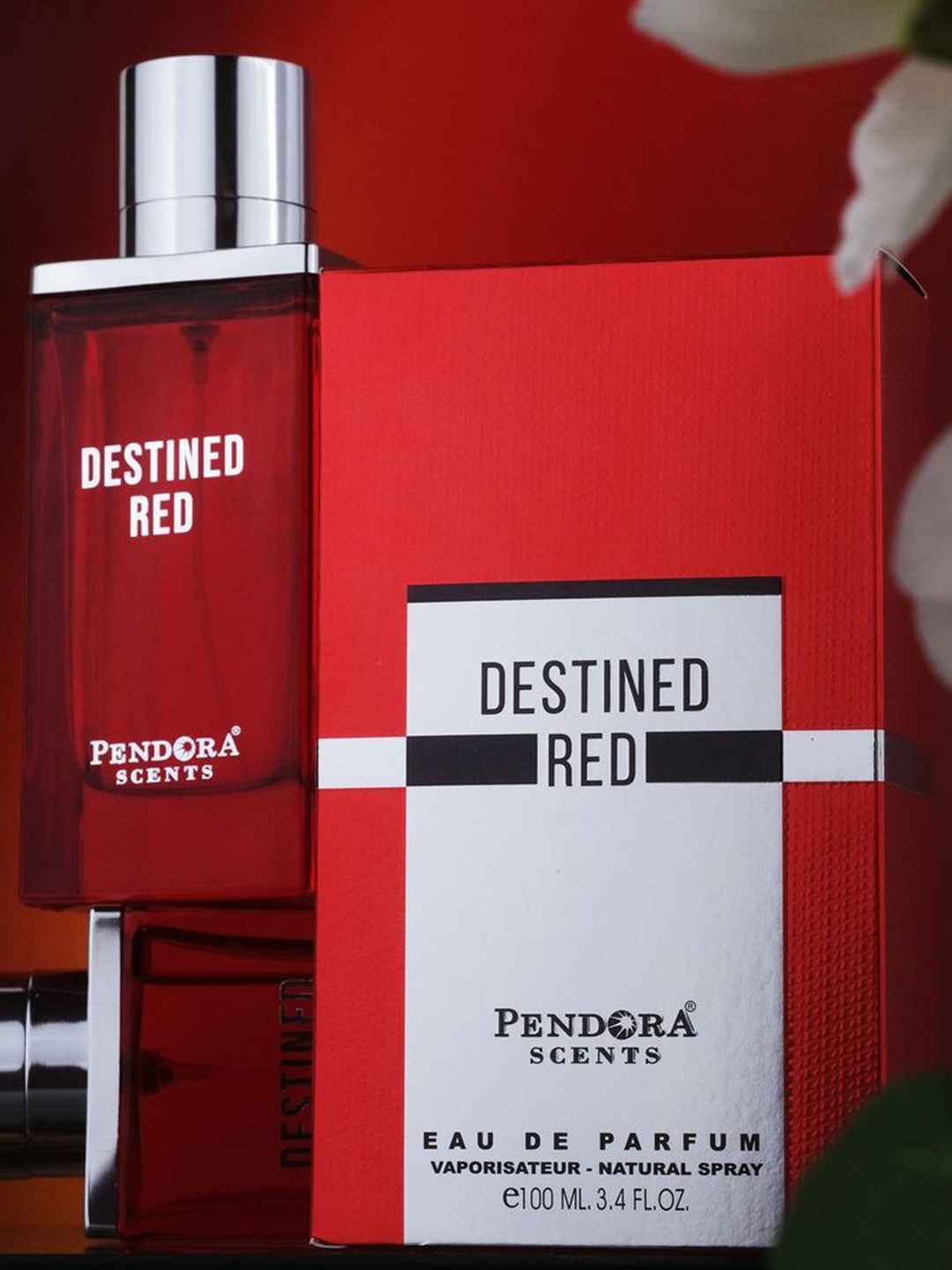 

Paris Corner Perfumes Destined Red Pendora Scents Long Lasting Eau De Perfume - 100 ml, Transparent