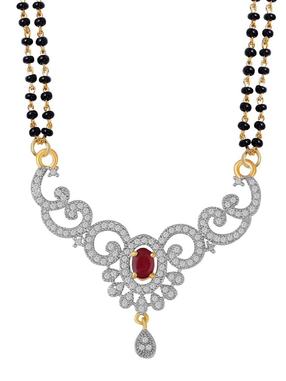 

SUNHARI Gold-Plated Mangalsutra