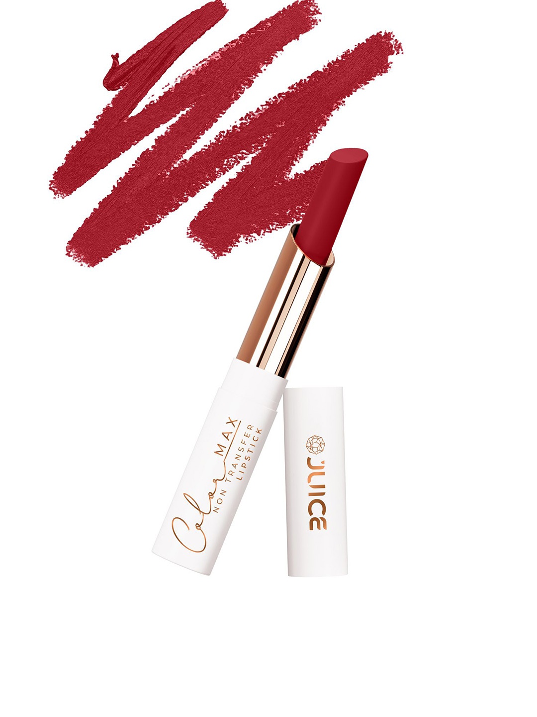 

JUICE Color Max Non Transfer Lightweight Lipstick- 2.3 g- Lasting Lava- M21, Red