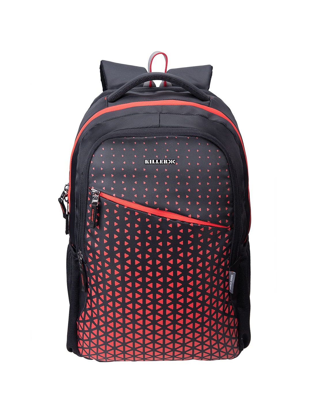 

Killer Unisex Geometric Printed Backpack, Black