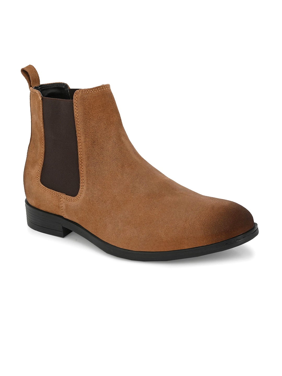

The Roadster Lifestyle Co. Men Round Toe Chelsea Boots, Tan