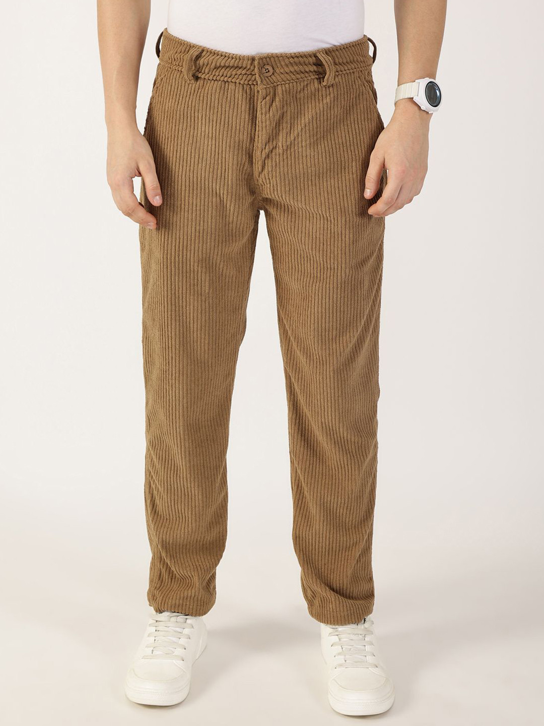 

Thomas Scott Men Corduroy Trousers, Brown